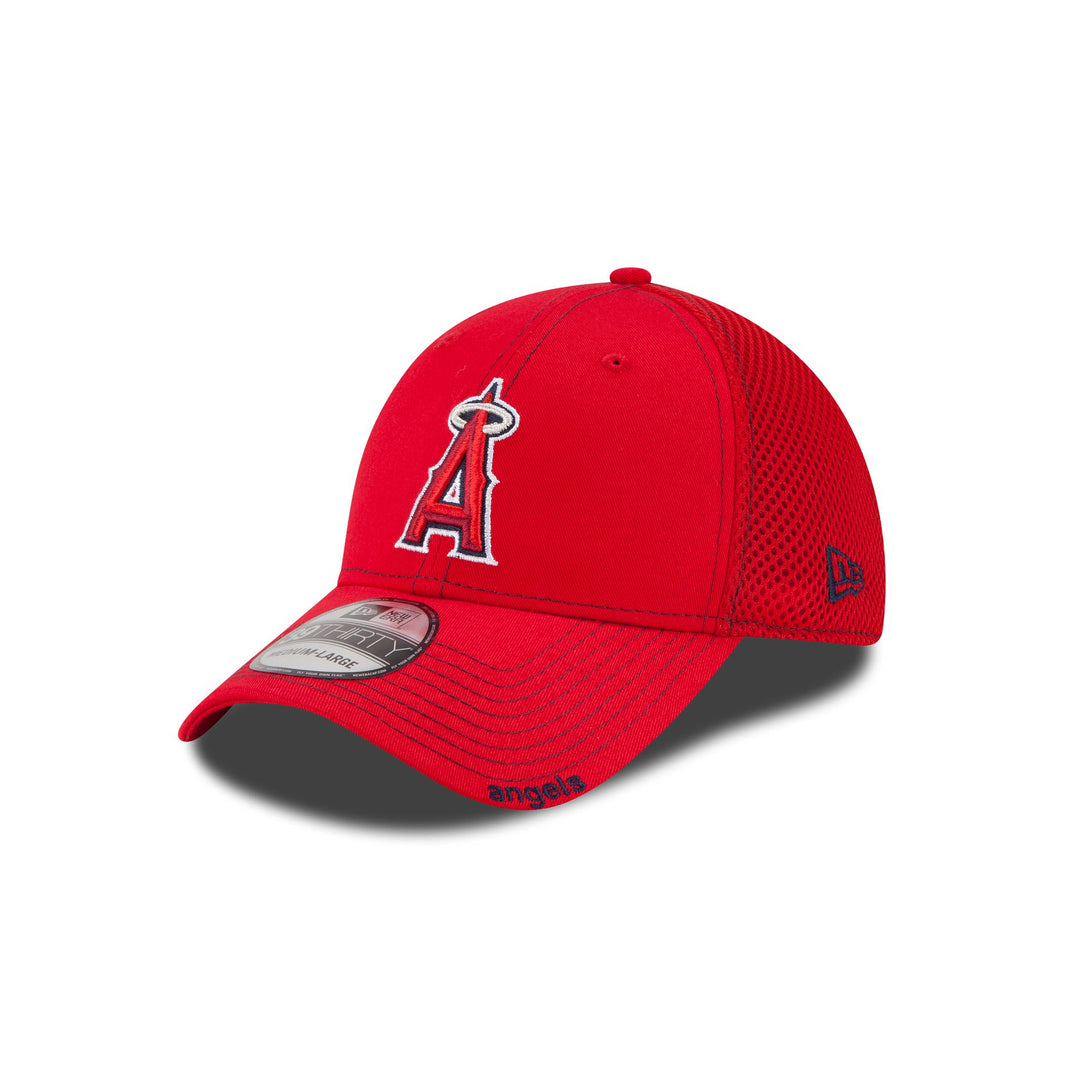 Los Angeles Angels Optic White 39THIRTY Stretch Fit Hat