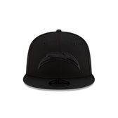 Los Angeles Chargers Black On Black 9FIFTY Snapback Hat