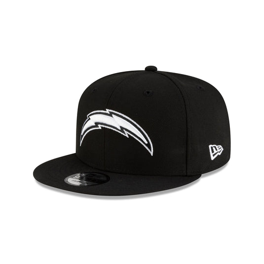 Los Angeles Chargers Black On Black 9FIFTY Snapback Hat