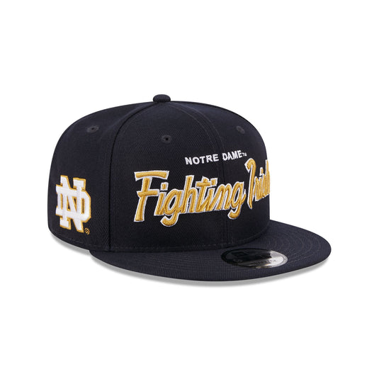 Notre Dame Fighting Irish Black on Black 59FIFTY Fitted Hat