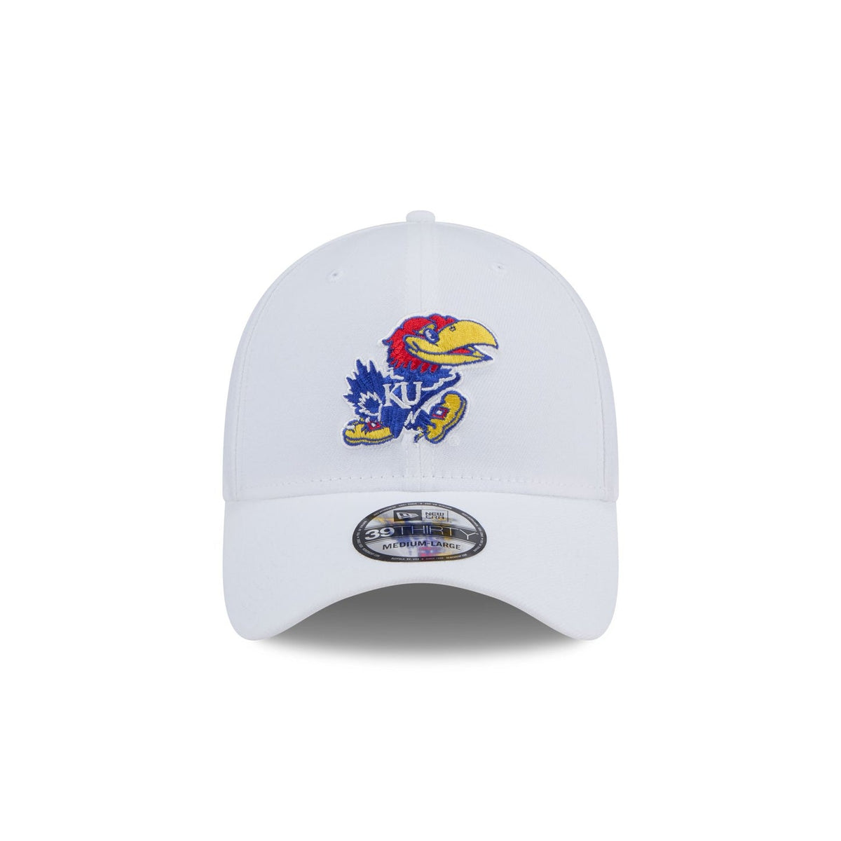 Kansas Jayhawks Chrome 39THIRTY Stretch Fit Hat