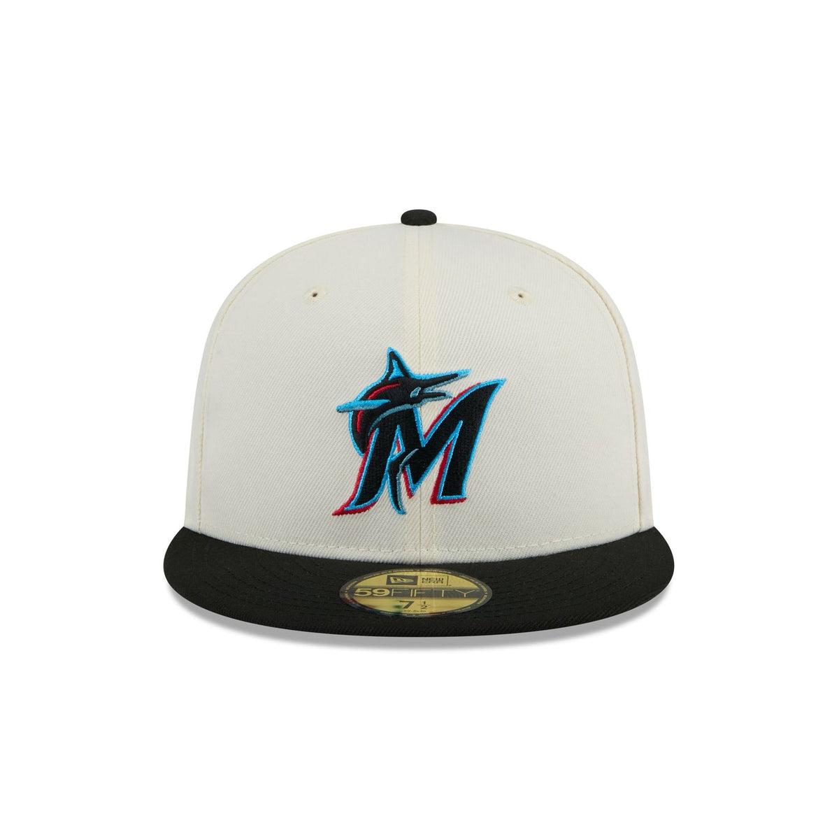 Miami Marlins Chrome 59FIFTY Fitted Hat
