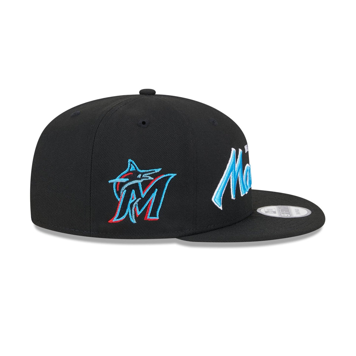 Miami Marlins Wordmark 9FIFTY Snapback Hat