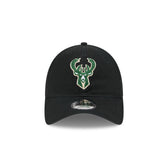 Milwaukee Bucks Black 9TWENTY Adjustable Hat