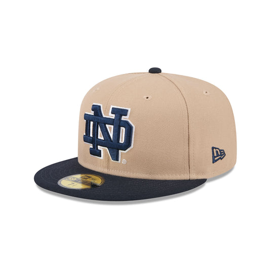 Notre Dame Fighting Irish Black on Black 59FIFTY Fitted Hat