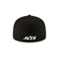 New York Jets Basic Black 59FIFTY Fitted Hat