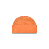 New Era Cap Orange Ribbed Skully Knit Beanie