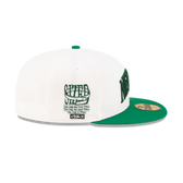 Sized College White 59FIFTY Fitted Hat