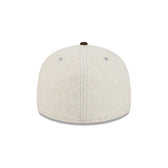 New Era Cap Heather Oatmeal Melton Wool Retro Crown 59FIFTY Fitted Hat