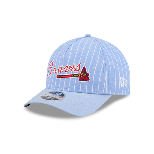 Athletics Pinstripe Linen 9FORTY M-Crown A-Frame Snapback Hat