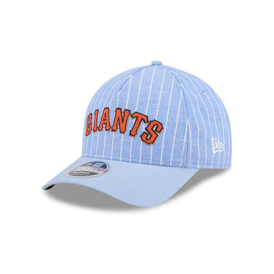 San Diego Padres Pinstripe Linen 9FORTY M-Crown A-Frame Snapback Hat