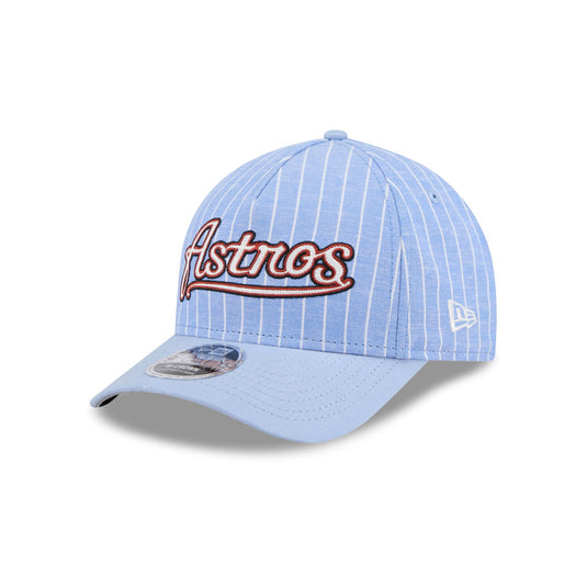 Boston Red Sox Pinstripe Linen 9FORTY M-Crown A-Frame Snapback Hat