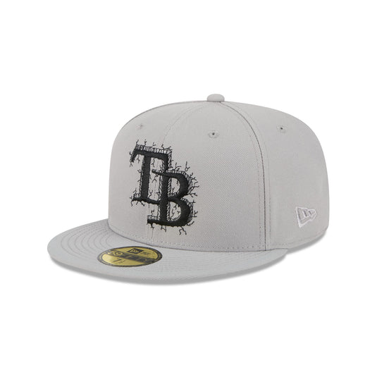 Tampa Bay Rays Blackout Basic 59FIFTY Fitted Hat