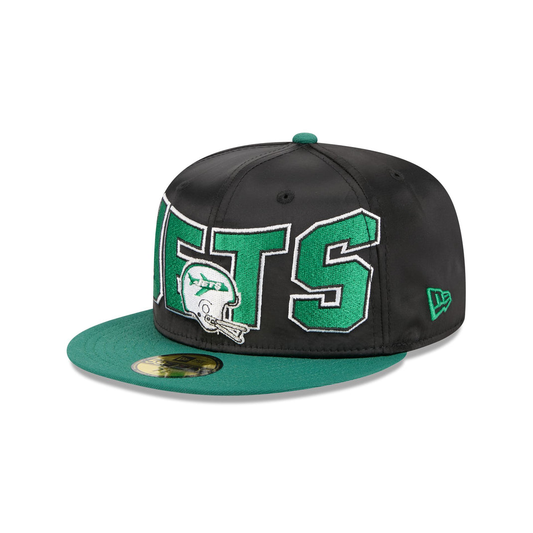 New York Jets Basic Black On Black 59FIFTY Fitted Hat