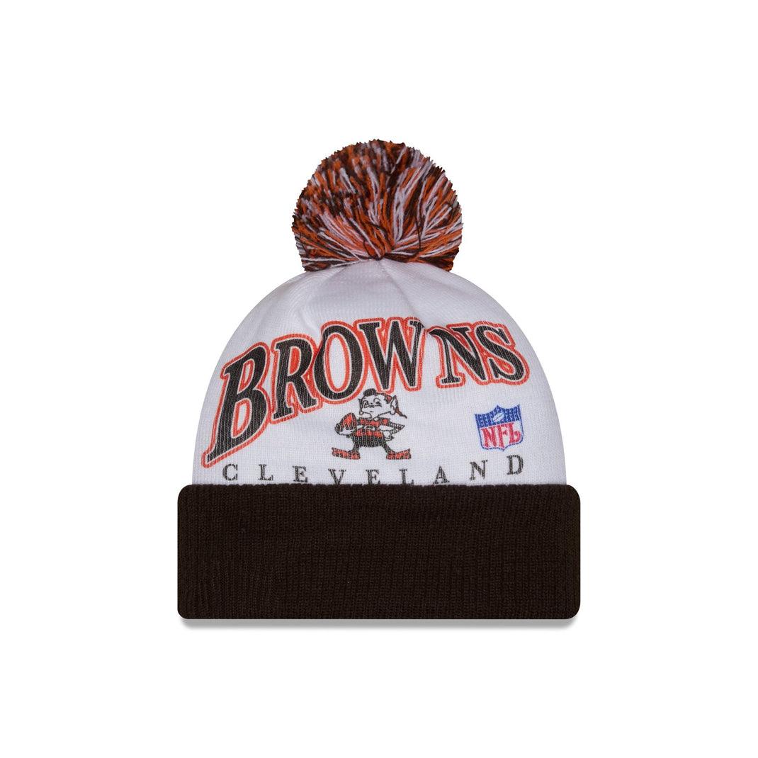 Cleveland Browns Wintry Kids Pom Knit