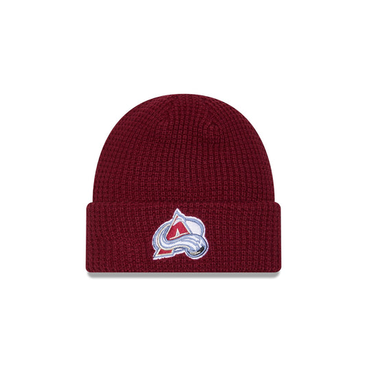 Colorado Avalanche Waffle Knit Beanie