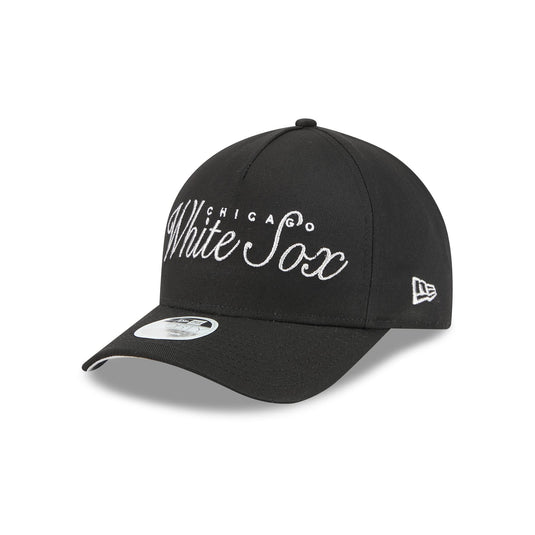 Chicago White Sox Pinstripe Linen 9FORTY M-Crown A-Frame Snapback Hat