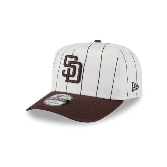 San Diego Padres Pinstripe Linen 9FORTY M-Crown A-Frame Snapback Hat