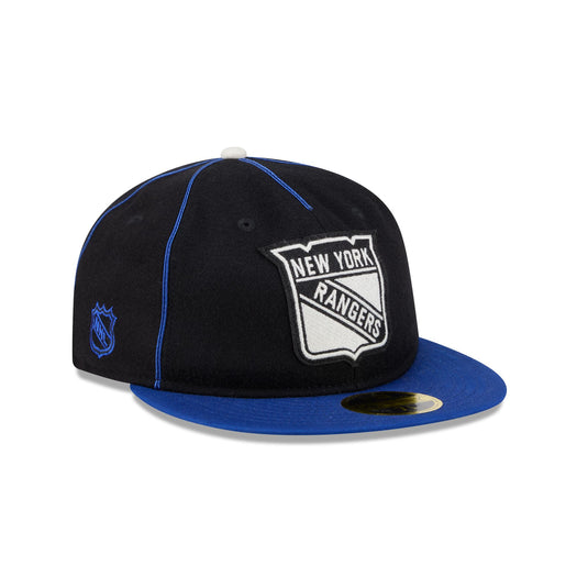 New York Rangers Boho Wool Retro Crown 59FIFTY Fitted Hat