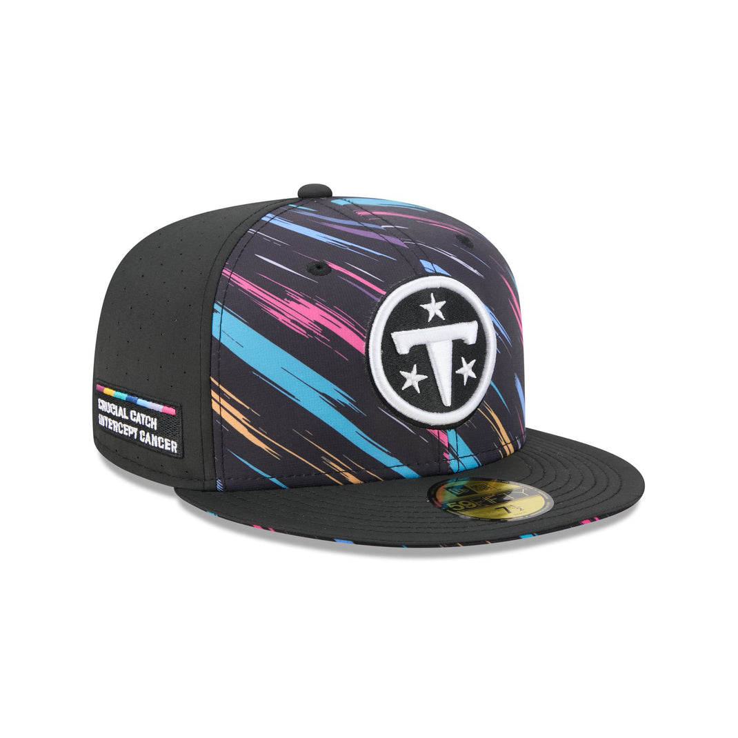 Tennessee Titans Black On Black 59FIFTY Fitted Hat