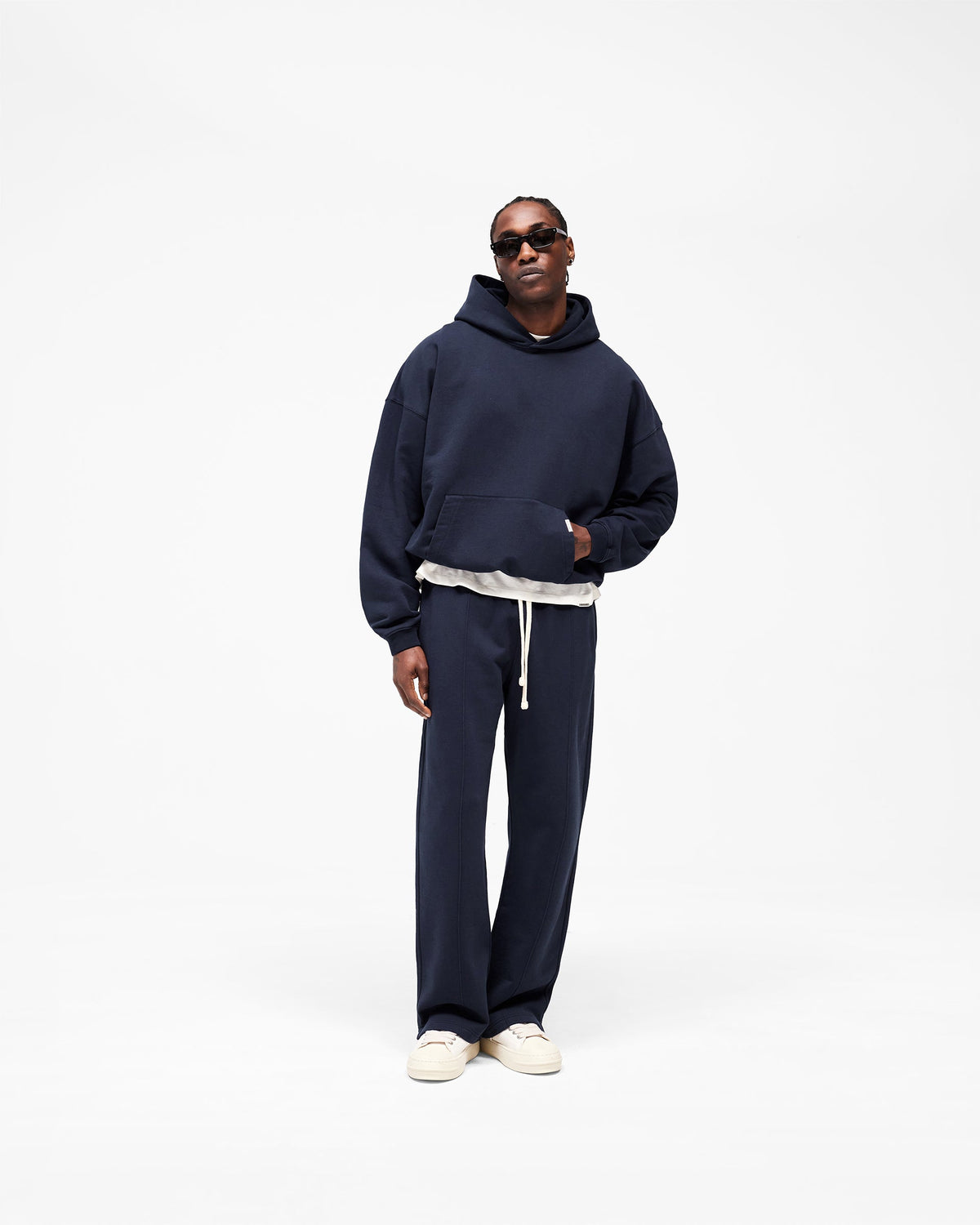 Initial Oversized Hoodie - Midnight Navy
