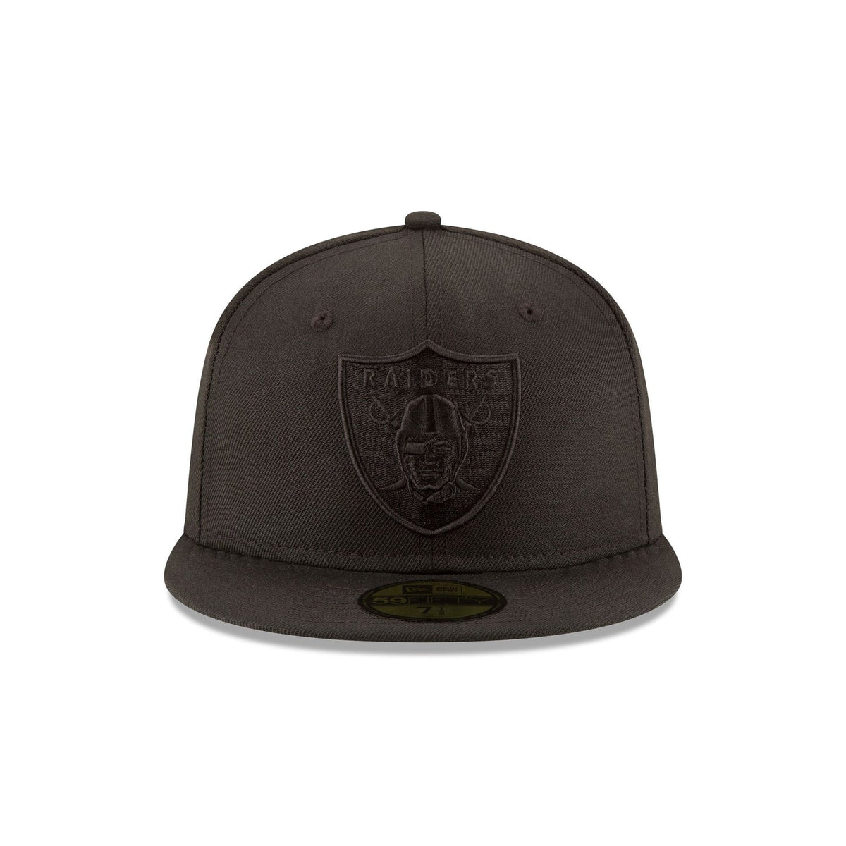 Las Vegas Raiders Black on Black 59FIFTY Fitted Hat