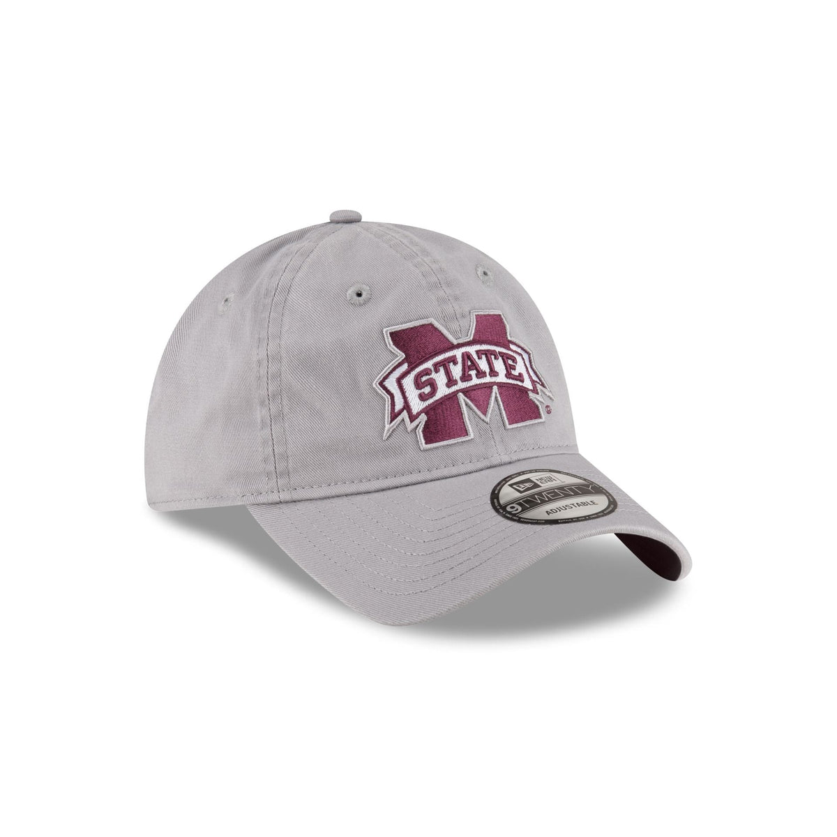Mississippi State Bulldogs Gray 9TWENTY Adjustable Hat