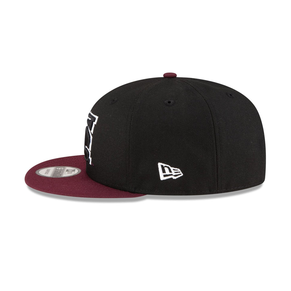 Morehouse Tigers Black Maroon 9FIFTY Snapback Hat
