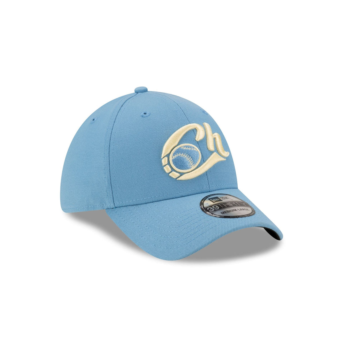 Charros de Jalisco Sky Blue 39THIRTY Stretch Fit Hat