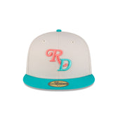 Dominican Republic Teal Script 59FIFTY Fitted Hat