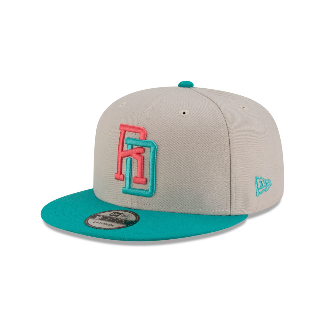 Dominican Republic Teal Script Alt 9FORTY Snapback Hat