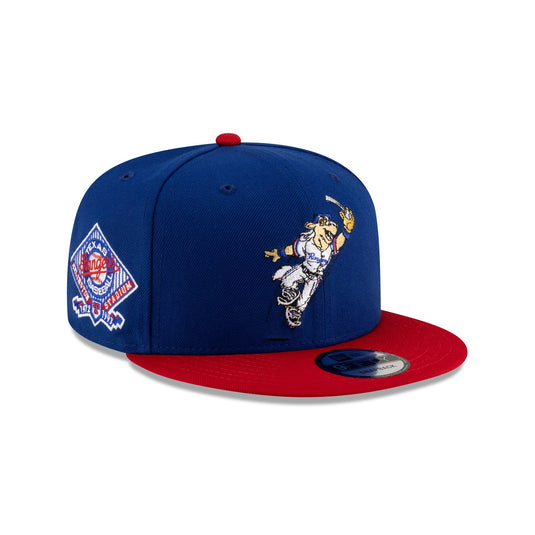 Texas Rangers Mini Mascot 9FORTY A-Frame Snapback Hat