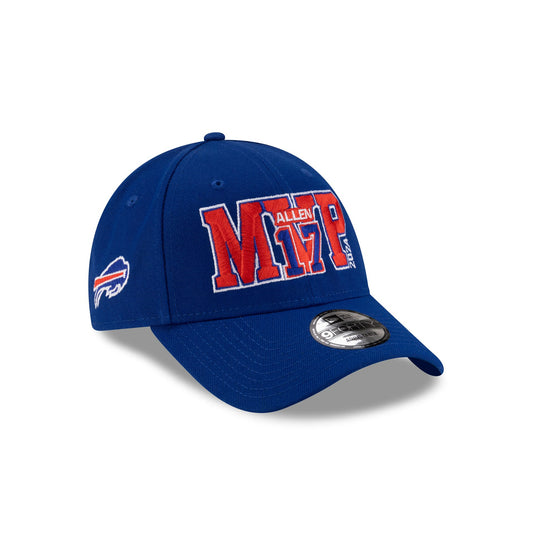 Buffalo Bills Josh Allen MVP Royal Blue 39THIRTY Stretch Fit Hat