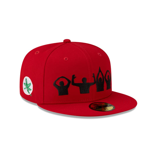 Ohio State Buckeyes Black Scarlet Low Profile 59FIFTY Fitted