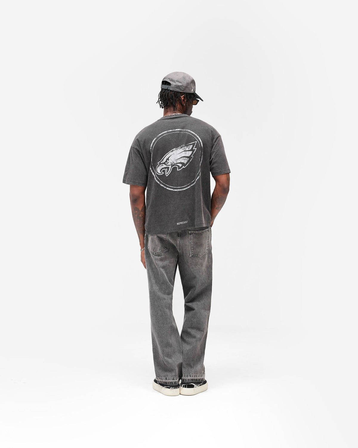 Philadelphia Eagles x Represent T-Shirt - Vintage Grey