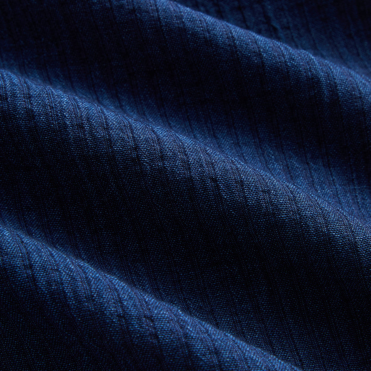 Kith Indigo Seersucker Daley Shirt - Dark Indigo