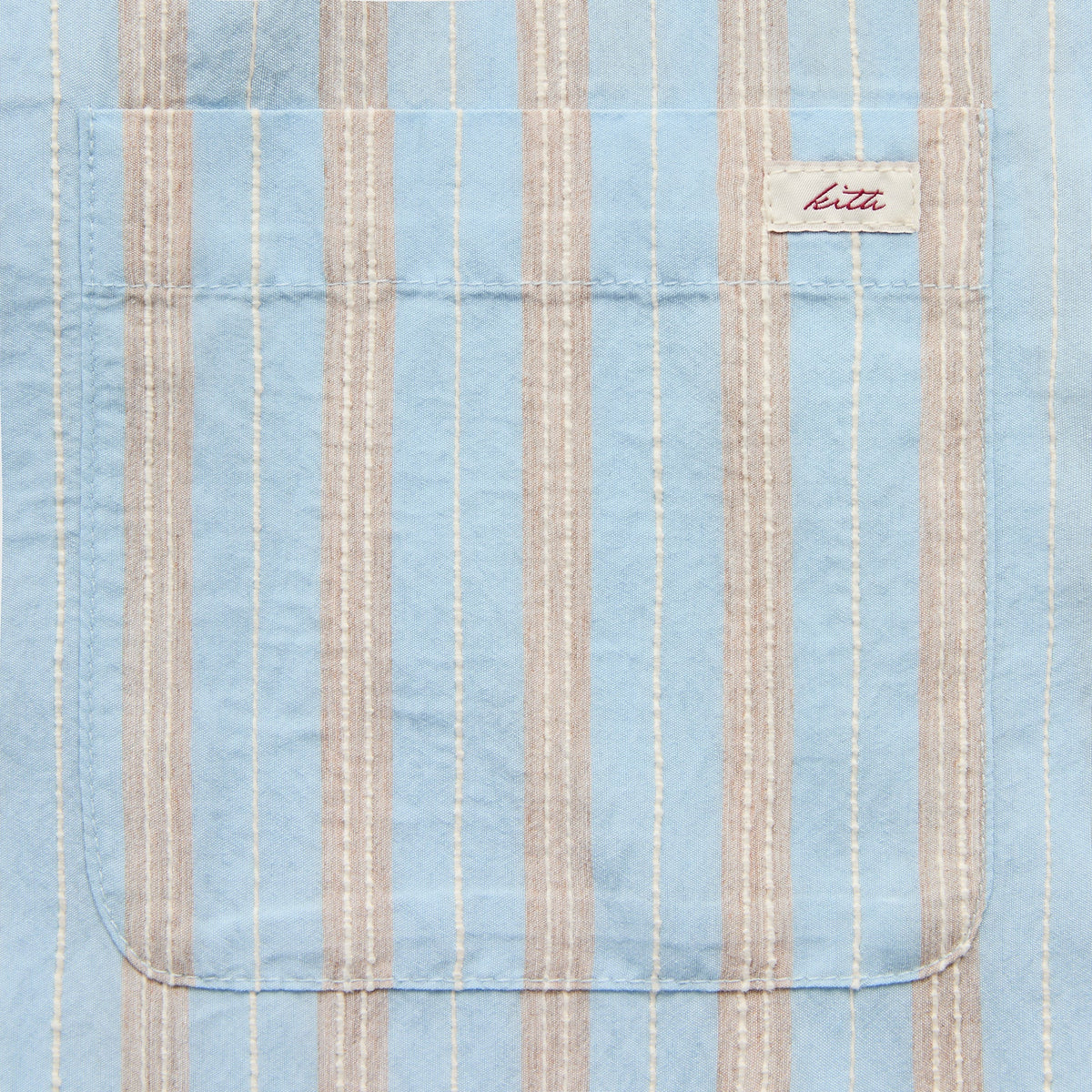Kith Barre Stripe Long Sleeve Gianni Shirt - Serene