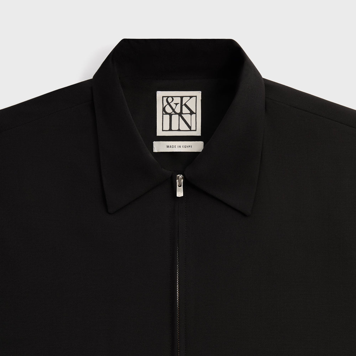 &Kin for Kith Origins Tropical Wool Davenport Shirt - Black