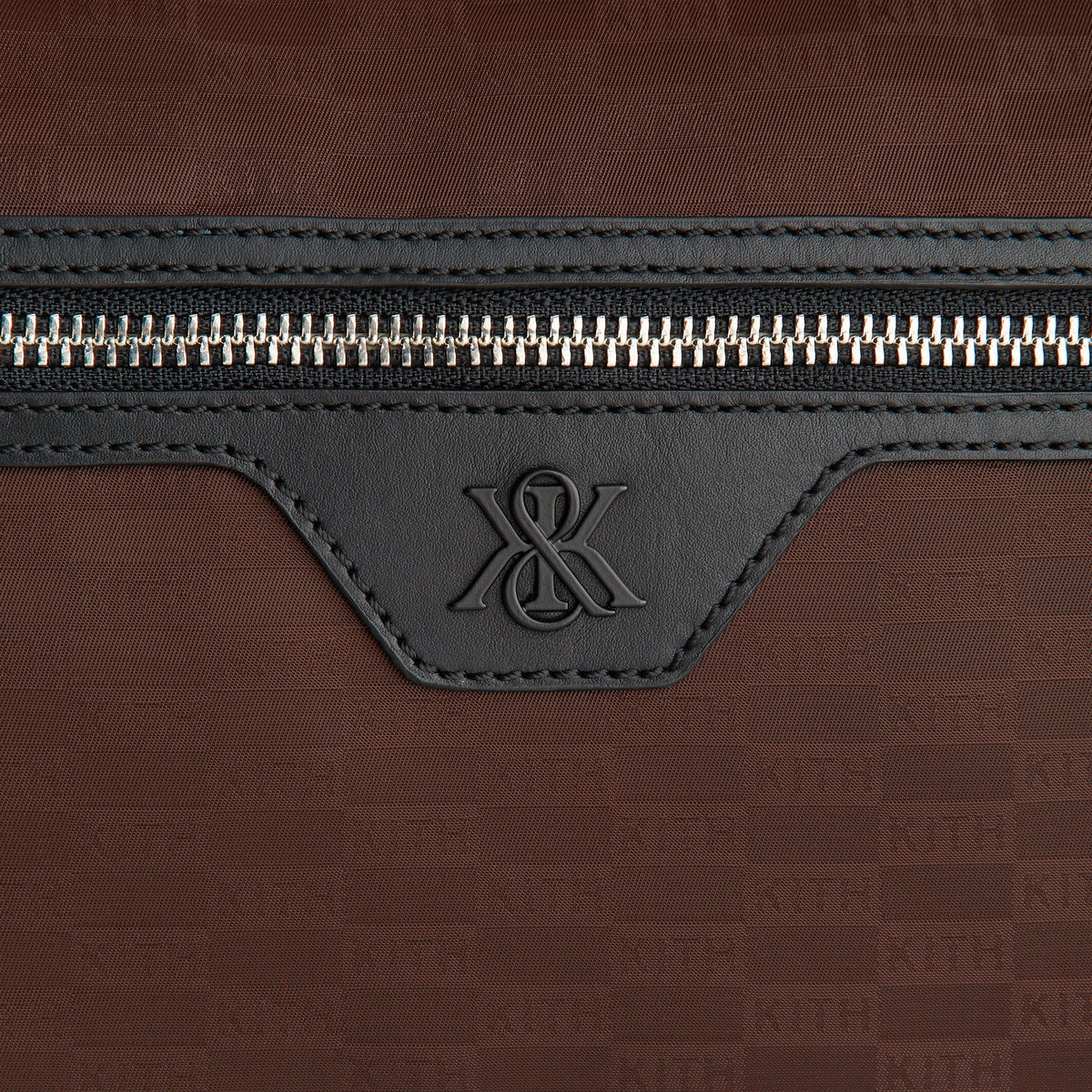Kith Monogram Nylon Jacquard Backpack - Dark Roast