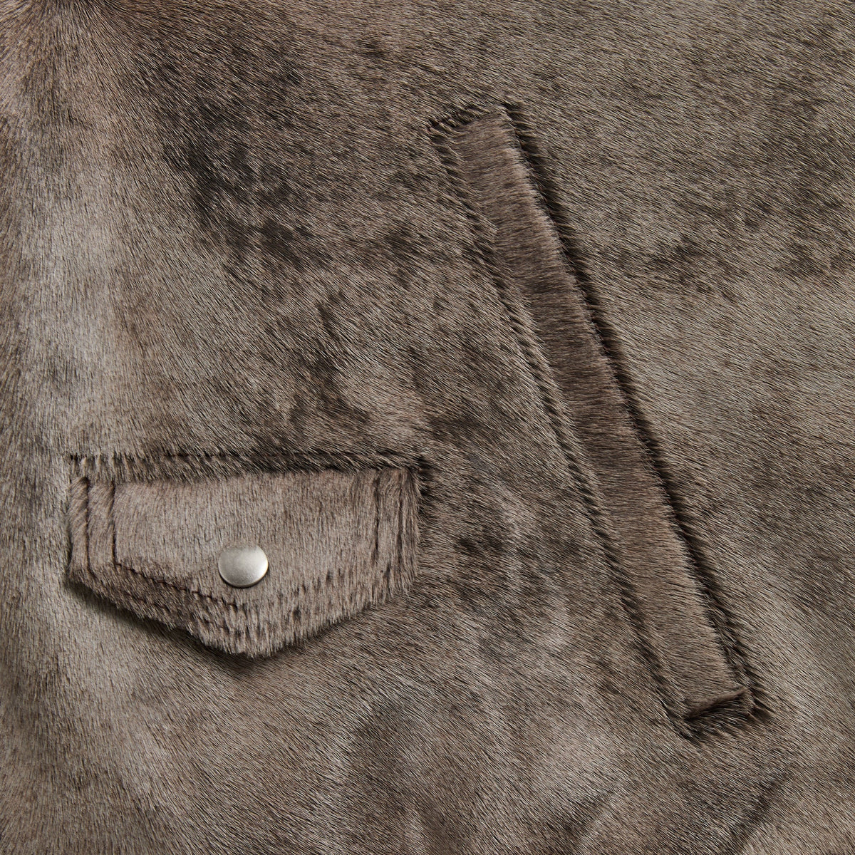 &Kin Pony Hair Cassius Moto Jacket - Underground