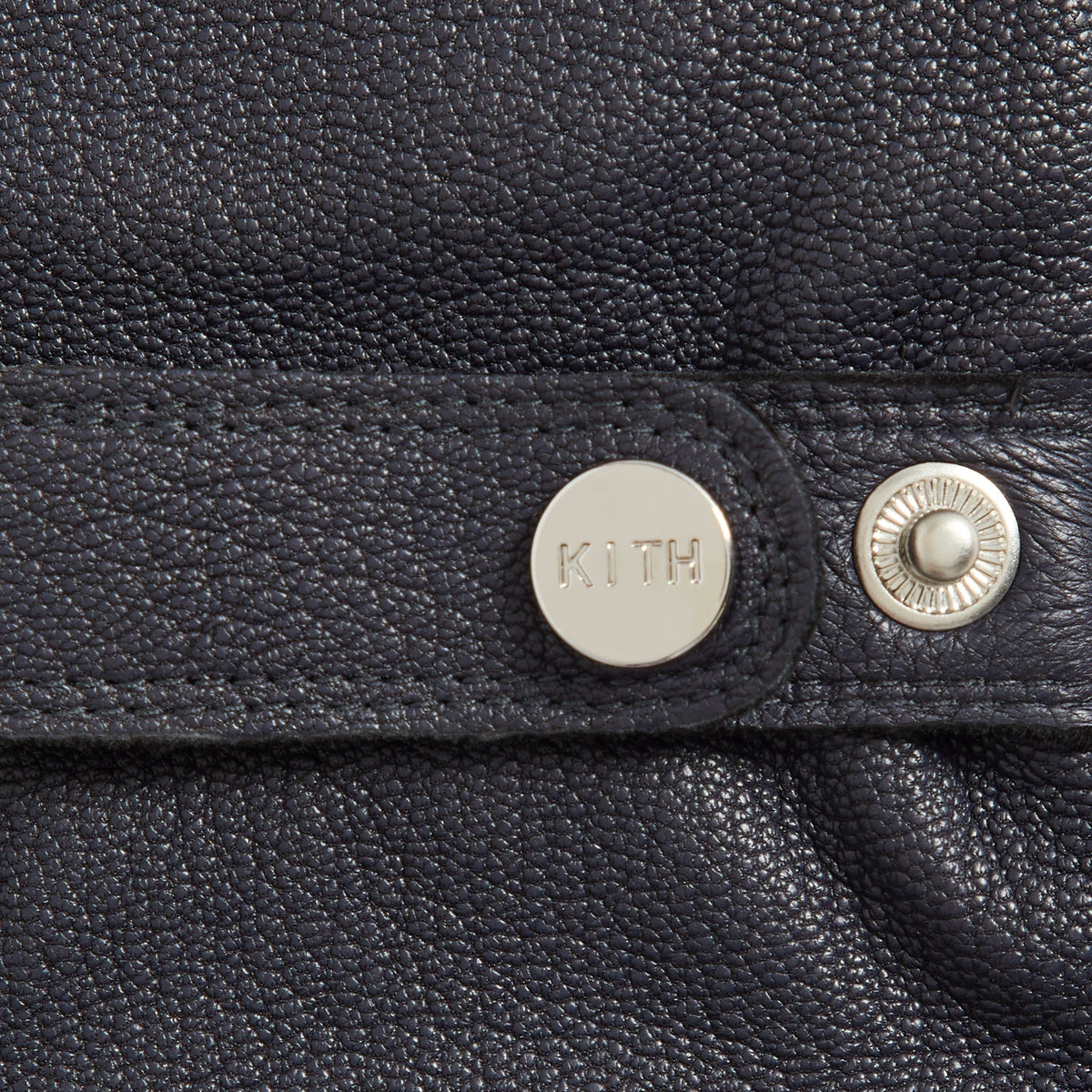 Kith Tumbled Leather Manhattan Gloves - Ink