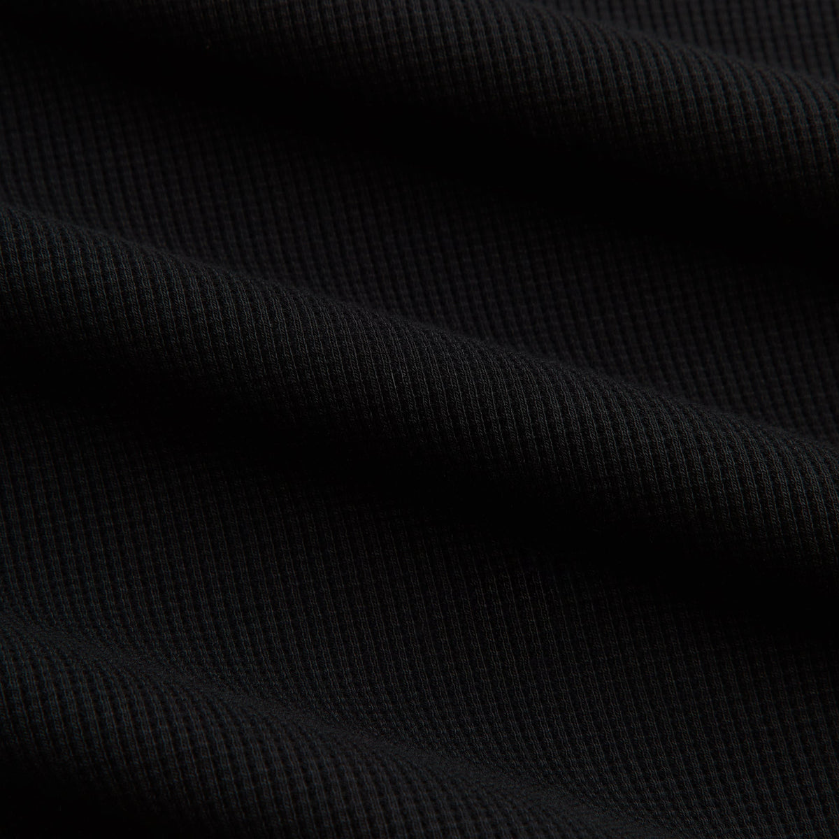 Kith Micro Waffle Nelson Rugby Pullover - Black