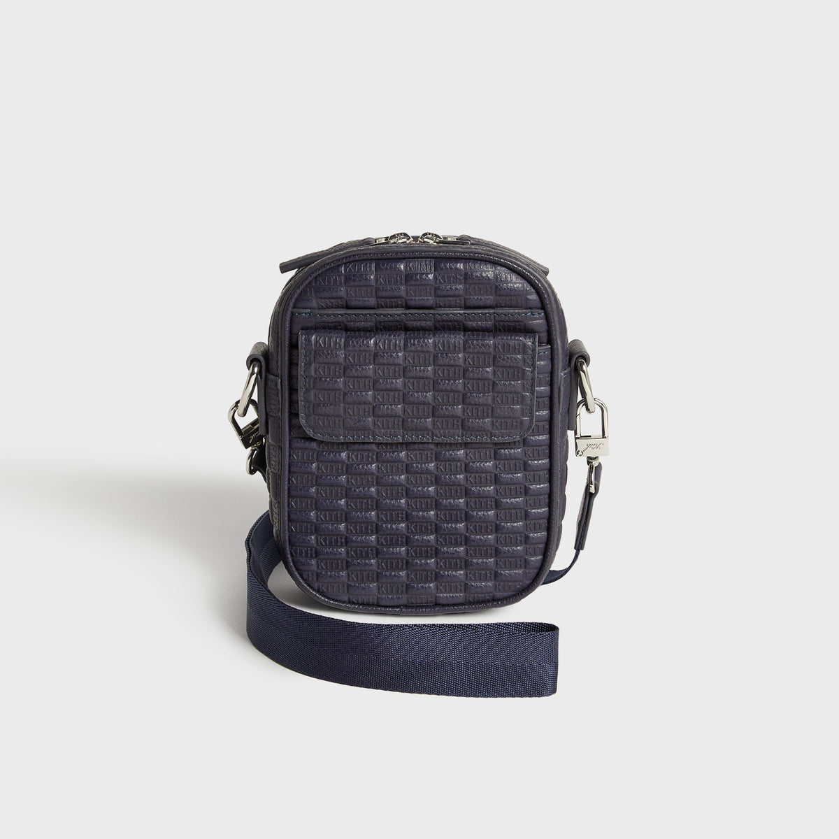 Kith Monogram Tumbled Leather Passenger K15 Bag - Ink
