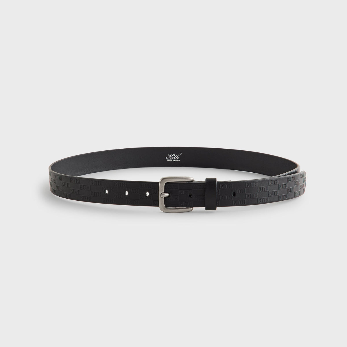 Kith Monogram Vachetta Leather Belt - Black