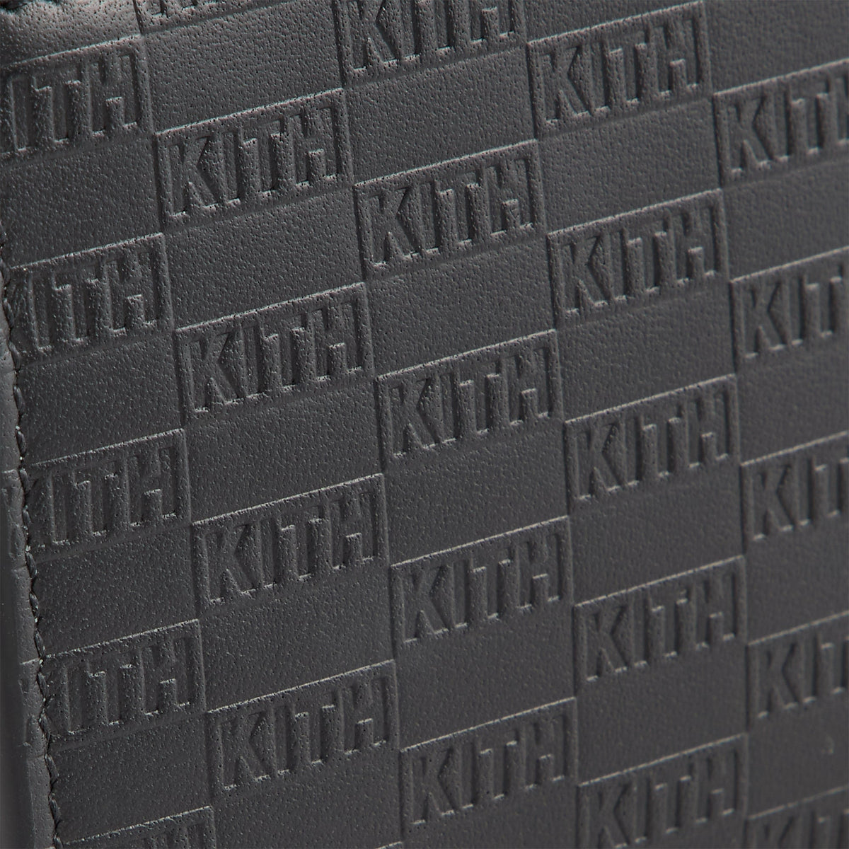 Kith Monogram Vachetta Zip Wallet - Black