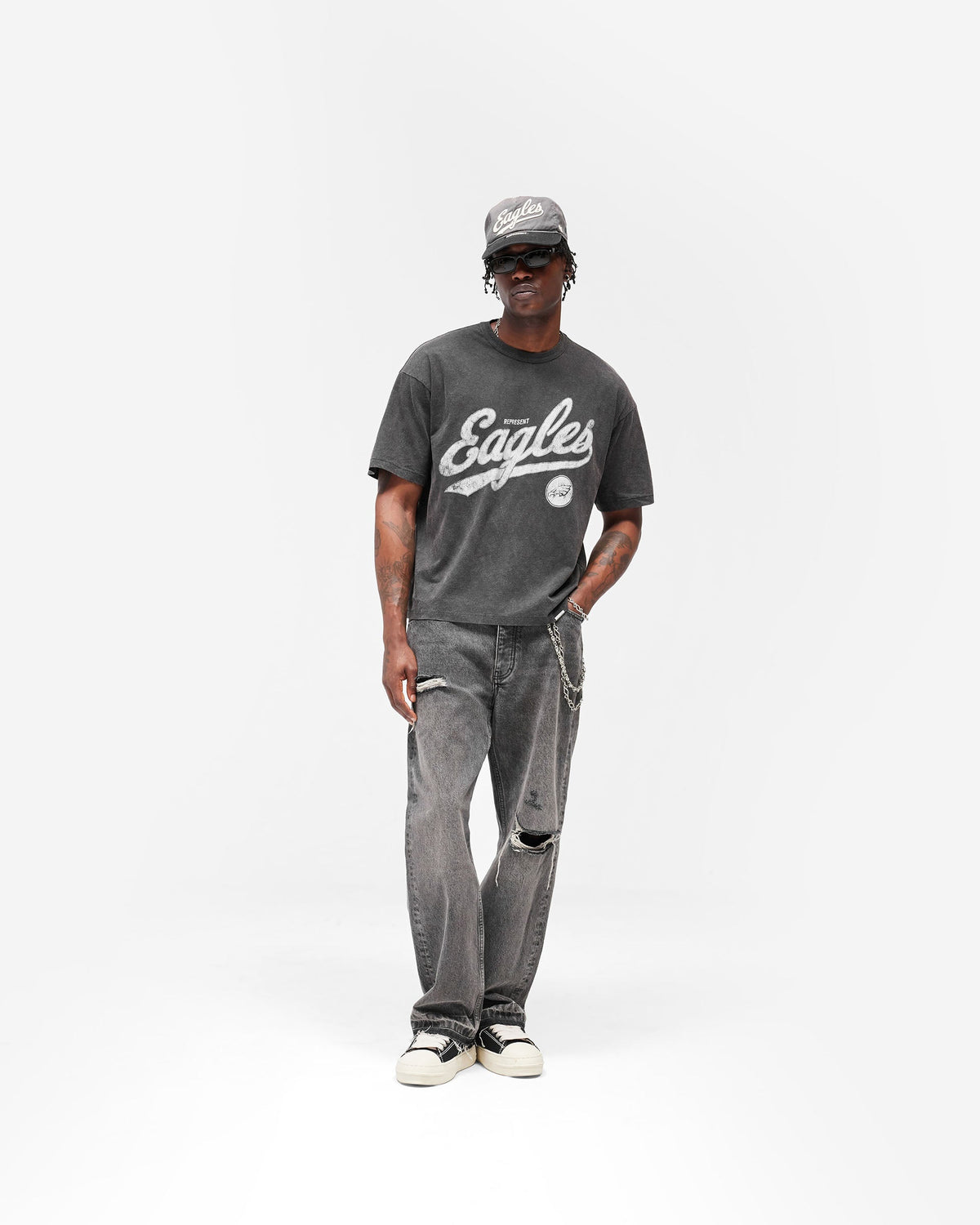 Philadelphia Eagles x Represent T-Shirt - Vintage Grey