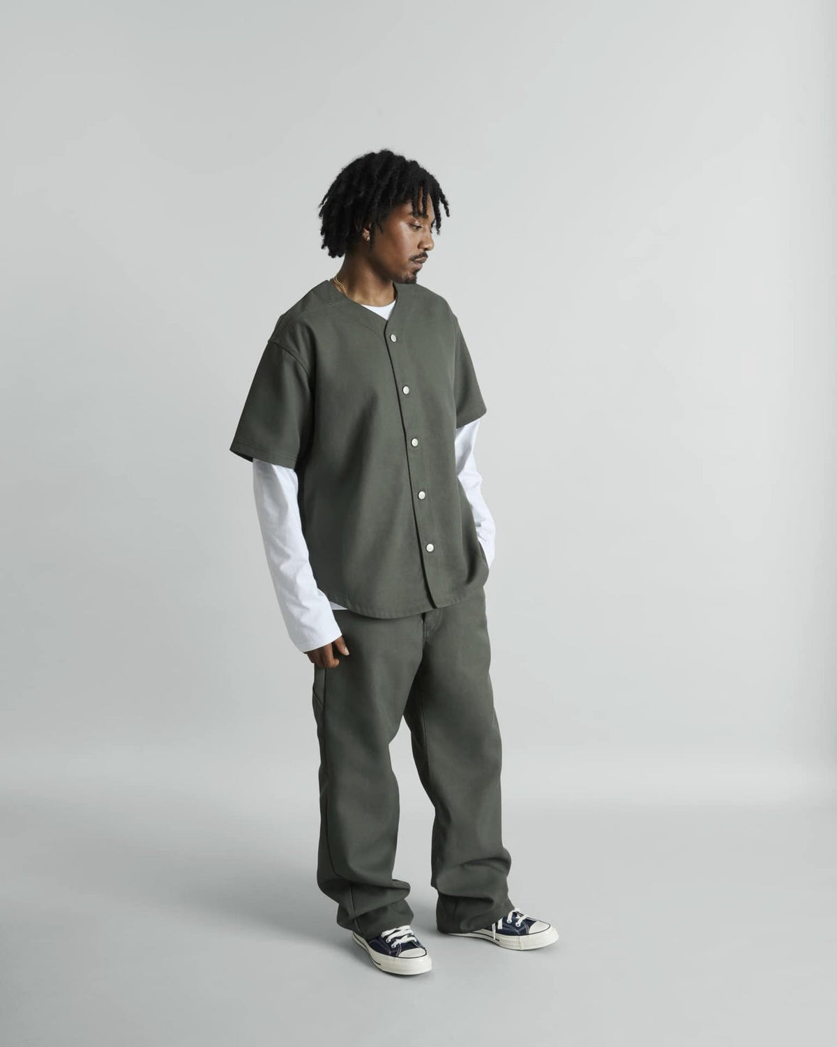 Riverside Dusty Charcoal Baseball Jersey