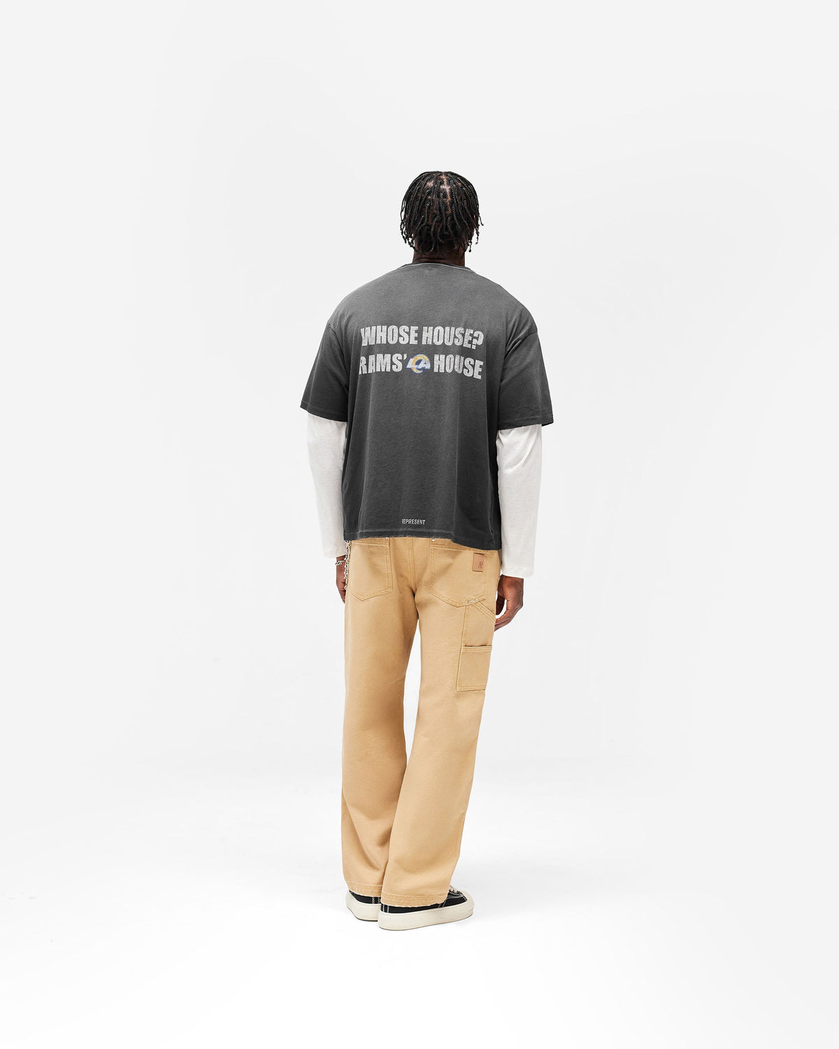 Los Angeles Rams x Represent T-Shirt - Stained Black