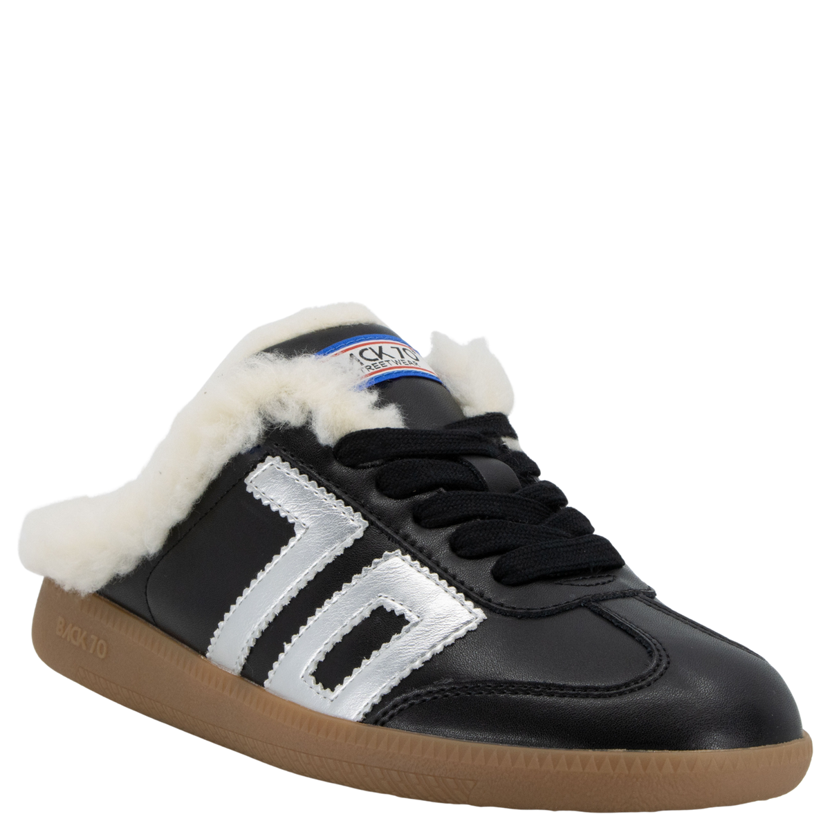 EASTER FL in BLACK SILVER Backless Sneakers