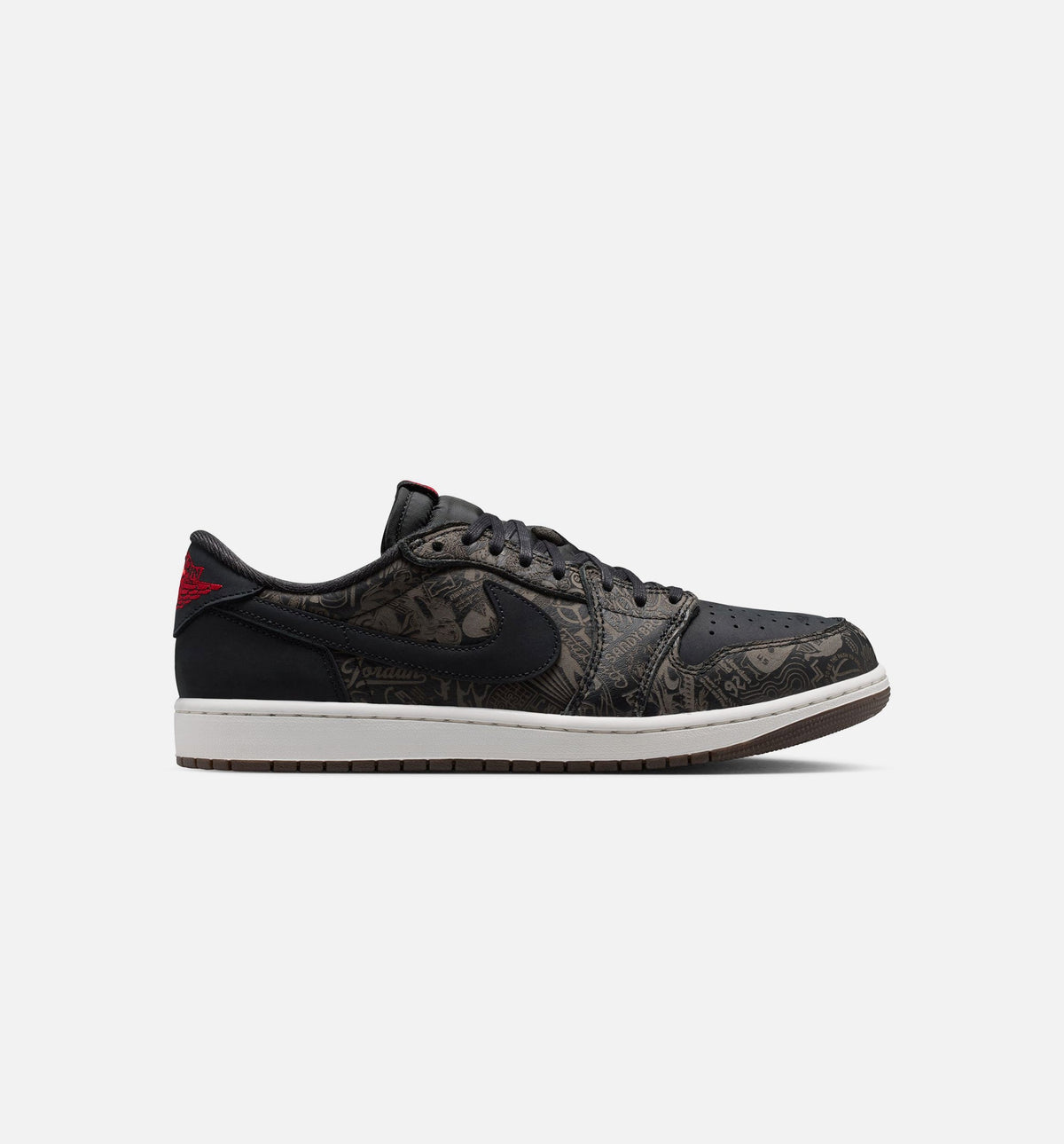 Air Jordan 1 Retro Low OG Laser Black And Varsity Red Mens Lifestyle Shoe - Black/Varsity Red/Summit White Free Shipping